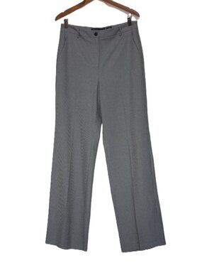 RW&CO Houndstooth Signature Fit Wide leg Pants Size 10 Tall Long